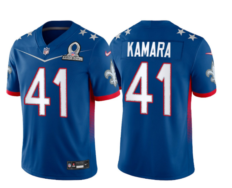2022 Men New Orleans Saints #41 Kamara Nike blue Pro bowl Limited NFL Jersey ->los angeles chargers->NFL Jersey